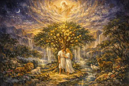 Painting for In the Beginning, Genesis 1–2