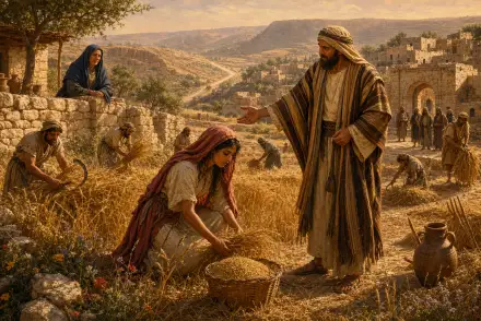 Painting for Loyalty Beyond Blood, Ruth 1–4