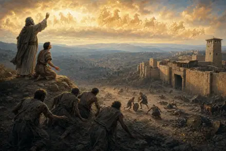 Painting for Chariots of Fire, 2 Kings 6–7