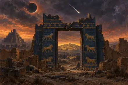 Painting for How Art Thou Fallen, Isaiah 13–14